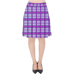 Purple Tartan Velvet High Waist Skirt by jumpercat