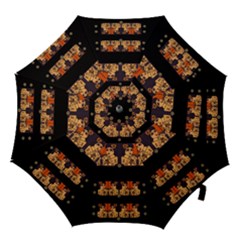 Geisha With Friends In Lotus Garden Having A Calm Evening Hook Handle Umbrellas (small) by pepitasart