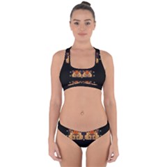 Geisha With Friends In Lotus Garden Having A Calm Evening Cross Back Hipster Bikini Set by pepitasart