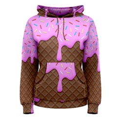 Chocolate And Strawberry Icecream Women s Pullover Hoodie by jumpercat