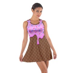Chocolate And Strawberry Icecream Cotton Racerback Dress by jumpercat