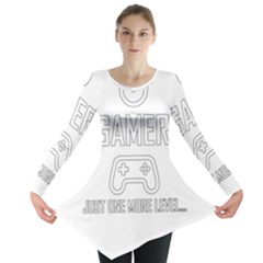 Gamer Long Sleeve Tunic  by Valentinaart