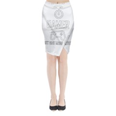 Gamer Midi Wrap Pencil Skirt by Valentinaart