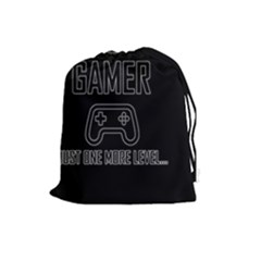 Gamer Drawstring Pouches (large)  by Valentinaart