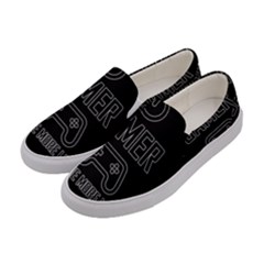 Gamer Women s Canvas Slip Ons by Valentinaart