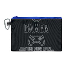 Gamer Canvas Cosmetic Bag (large) by Valentinaart