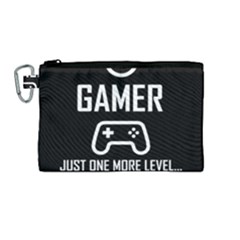 Gamer Canvas Cosmetic Bag (medium) by Valentinaart