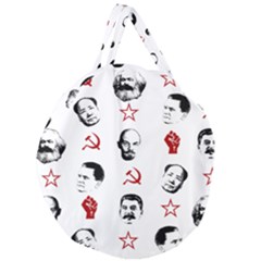 Communist Leaders Giant Round Zipper Tote by Valentinaart