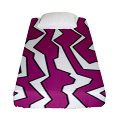 Electric Pink Polynoise Fitted Sheet (single Size) by jumpercat