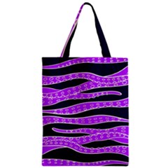 Purple Tentacles Zipper Classic Tote Bag by jumpercat