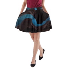 Abstract Adult Art Blur Color A-line Pocket Skirt by Nexatart