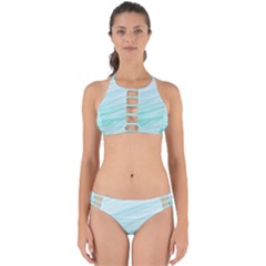 Texture Seawall Ink Wall Painting Perfectly Cut Out Bikini Set by Nexatart