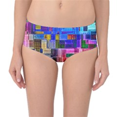 Background Art Abstract Watercolor Mid-waist Bikini Bottoms by Nexatart