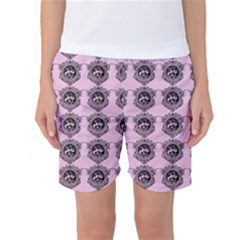 Three Women Pink Women s Basketball Shorts by snowwhitegirl