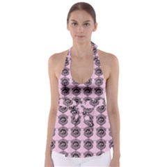 Three Women Pink Babydoll Tankini Top by snowwhitegirl