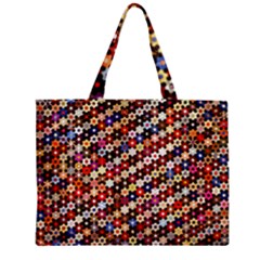Mosaic Pattern Quilt Pattern Zipper Mini Tote Bag by paulaoliveiradesign