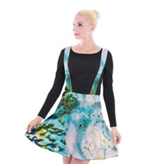Abstract Art Modern Detail Macro Suspender Skater Skirt by Nexatart