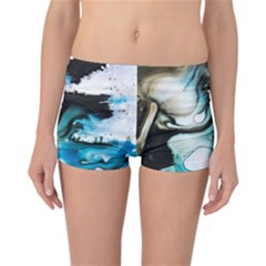 Abstract Painting Background Modern Reversible Boyleg Bikini Bottoms by Nexatart