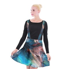 Background Art Abstract Watercolor Suspender Skater Skirt by Nexatart