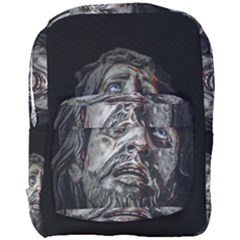 Jesuschrist Face Dark Poster Full Print Backpack by dflcprints