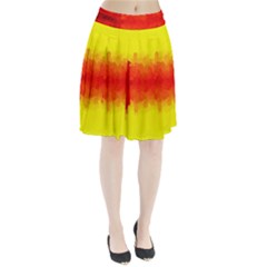 Sun Rise,city,modern Art Pleated Skirt by NouveauDesign
