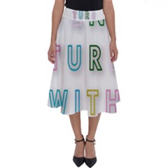 Adventure With Me Perfect Length Midi Skirt by NouveauDesign