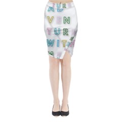 Adventure With Me Midi Wrap Pencil Skirt by NouveauDesign