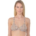 Multicolored Geometric Pattern  Reversible Tri Bikini Top View3