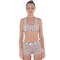 Multicolored Geometric Pattern  Racerback Boyleg Bikini Set View1