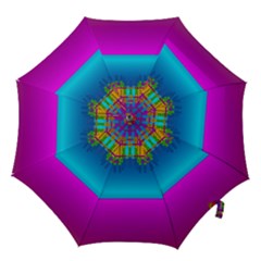 Sky Earth And Star Fall Hook Handle Umbrellas (small) by pepitasart