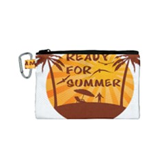 Ready For Summer Canvas Cosmetic Bag (small) by Melcu