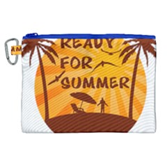 Ready For Summer Canvas Cosmetic Bag (xl) by Melcu