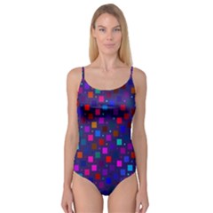 Squares Square Background Abstract Camisole Leotard  by Nexatart