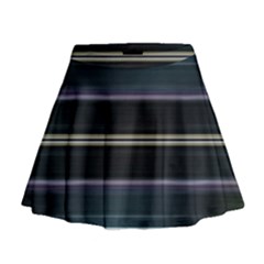 Modern Abtract Linear Design Mini Flare Skirt by dflcprints