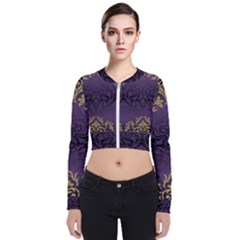 Art Nouveau,vintage,damask,gold,purple,antique,beautiful Bomber Jacket by NouveauDesign