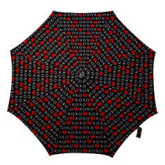 Xoxo Valentines Day Pattern Hook Handle Umbrellas (medium) by Valentinaart