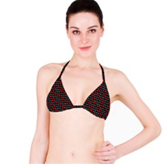 Xoxo Valentines Day Pattern Bikini Top by Valentinaart