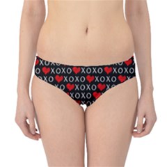 Xoxo Valentines Day Pattern Hipster Bikini Bottoms by Valentinaart