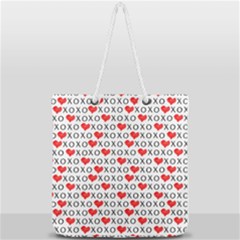 Xoxo Valentines Day Pattern Full Print Rope Handle Tote (large) by Valentinaart
