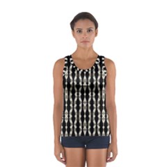 Wavy Stripes Pattern Sport Tank Top  by dflcprints
