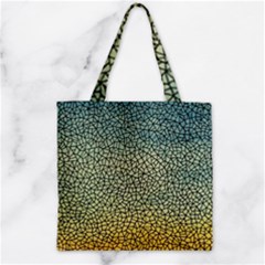 Background Cubism Mosaic Vintage Zipper Grocery Tote Bag by Nexatart
