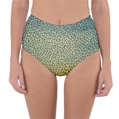 Background Cubism Mosaic Vintage Reversible High-waist Bikini Bottoms by Nexatart