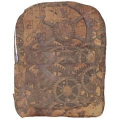 Background Steampunk Gears Grunge Full Print Backpack by Nexatart