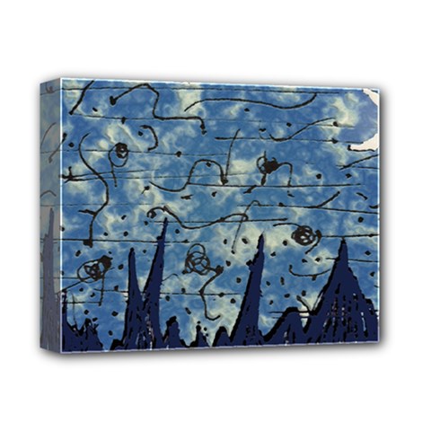 Sketched Drawing Fantasy Landscape Deluxe Canvas 14  X 11  by dflcprints