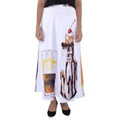 Coffee And Milkshakes Flared Maxi Skirt by KuriSweets
