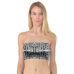 Dark Oriental Ornate Pattern Bandeau Top by dflcprints