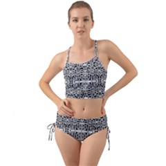 Dark Oriental Ornate Pattern Mini Tank Bikini Set by dflcprints