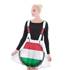 Hungary Flag Country Countries Suspender Skater Skirt by Nexatart