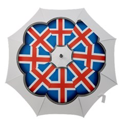 Iceland Flag Europe National Hook Handle Umbrellas (medium) by Nexatart