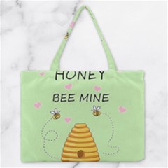 Bee Mine Valentines Day Zipper Medium Tote Bag by Valentinaart